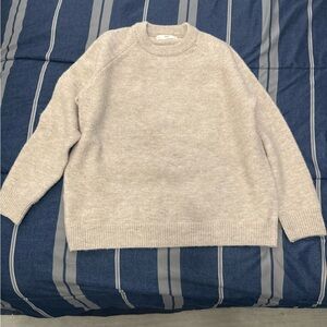 Mango Soft Cream Knit Sweater